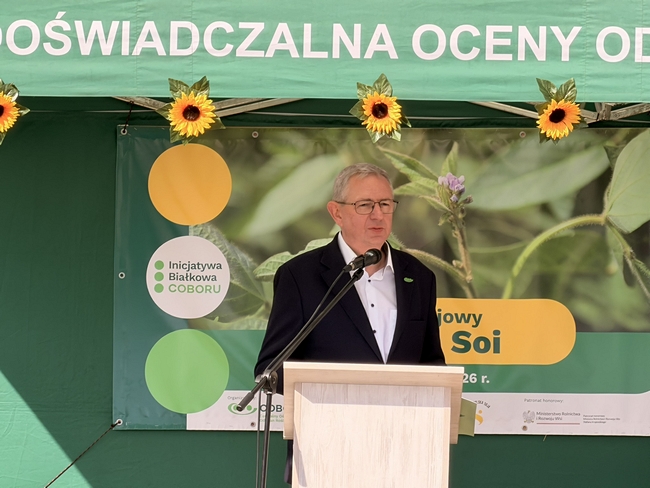 Uroczyste otwarcie VII Krajowego Dnia Soi przez Prof. Henryk Bujak – Dyrektor COBORU 
